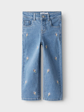 ROSE STRAIGHT EMB JEANS