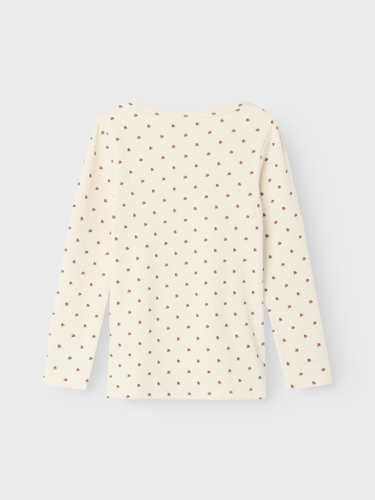 NMNLAGO KIM LS SLIM TOP LIL - Marihøneprint