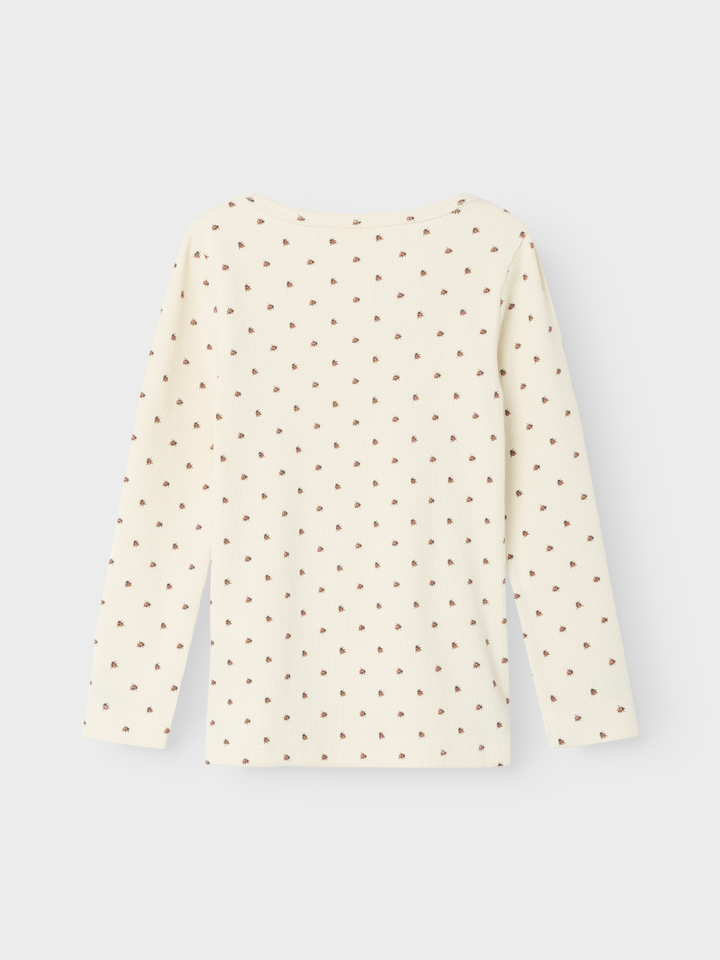 NMNLAGO KIM LS SLIM TOP LIL - Marihøneprint