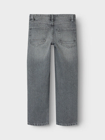 Straight Jeans- Light Grey Denim