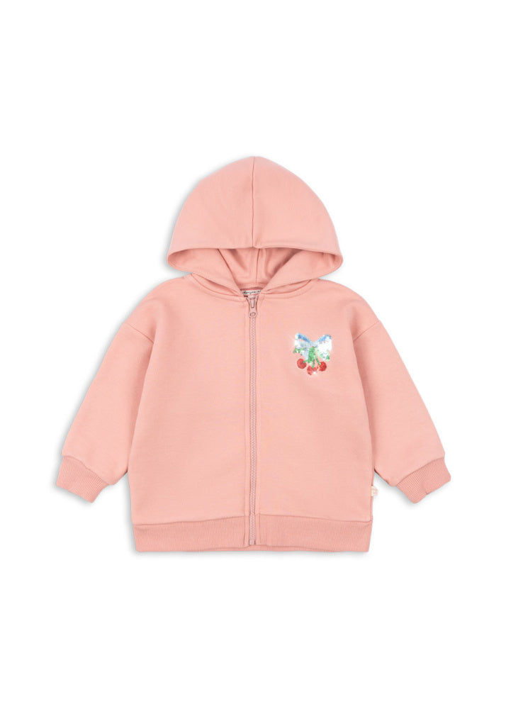 LOU SEQUIN SWEAT ZIP HOOD OCS