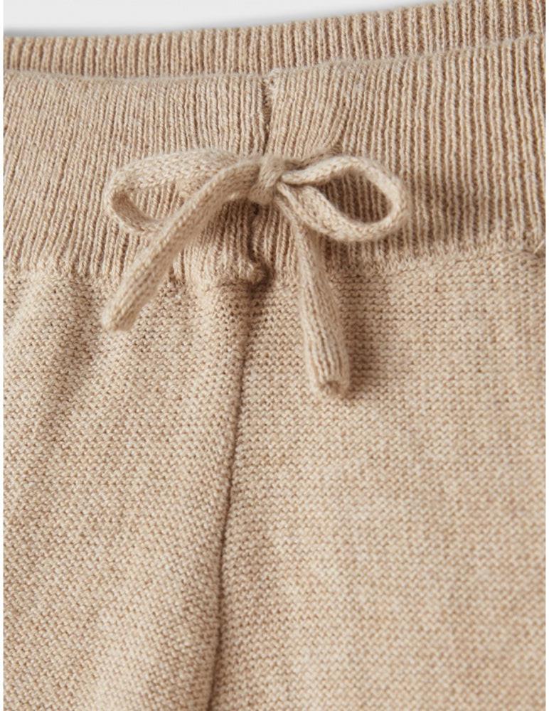 Leaf knit ancle pants