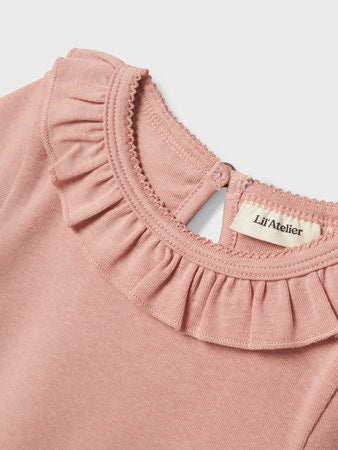 NMFLALO TAN SS SLIM TOP LIL