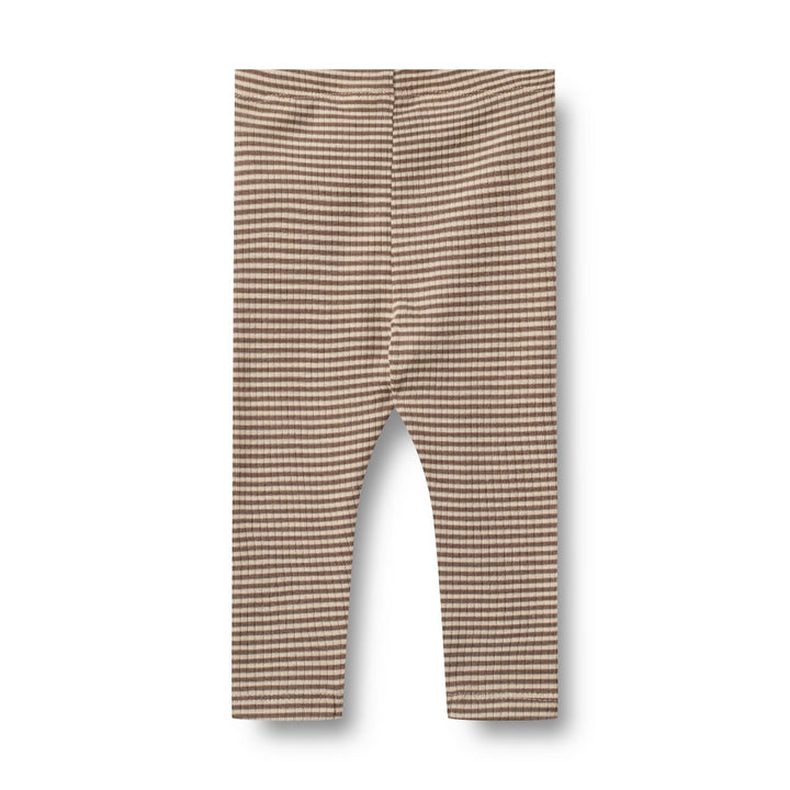Wool Leggings Agi (brown stripes)