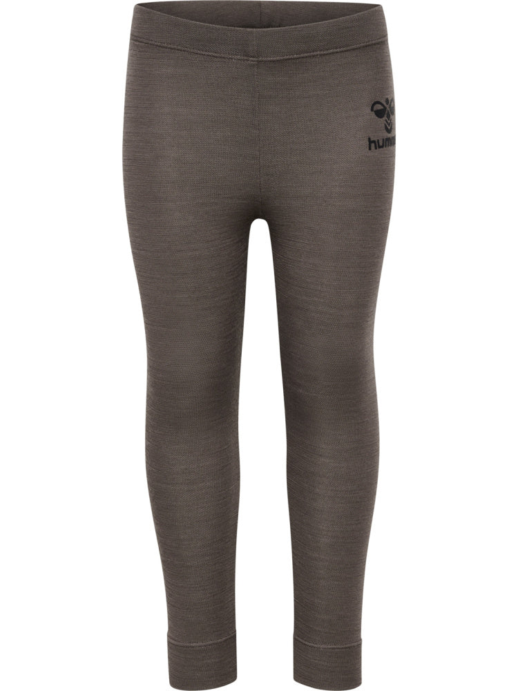 Hummel Wolly leggings i ull/bambus - Brown
