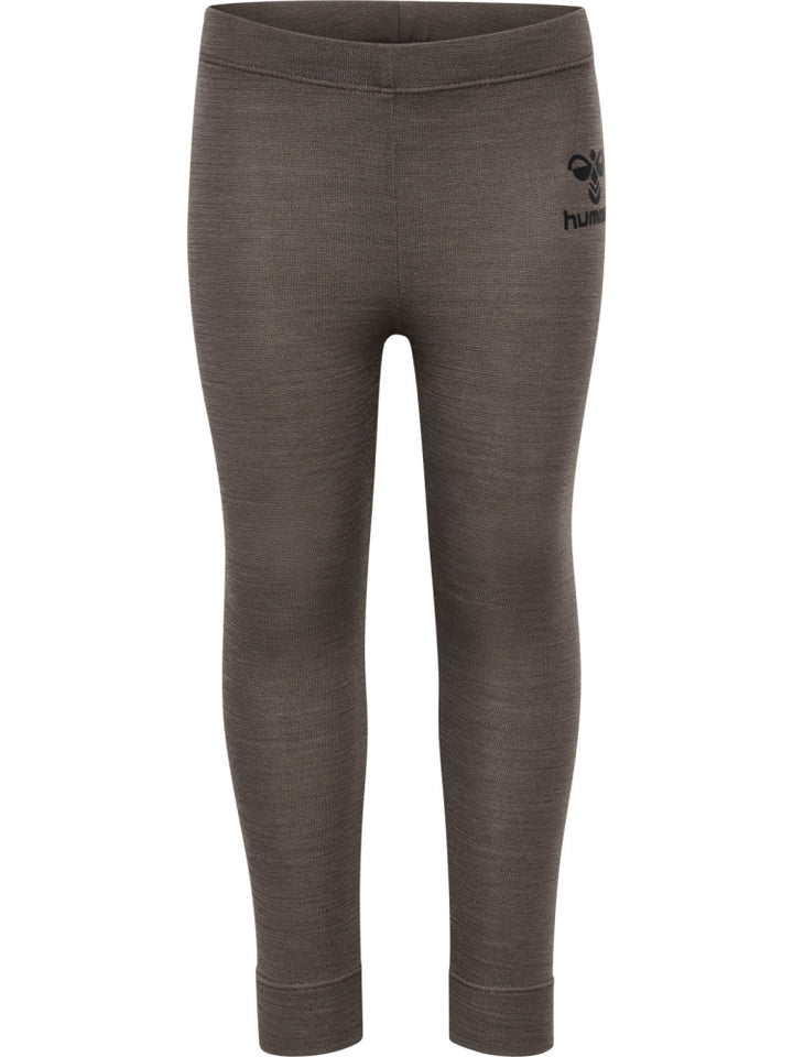 Hummel Wolly leggings i ull/bambus - Brown
