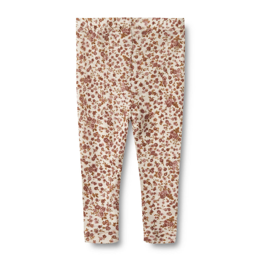 Wool Leggings Agi (rose flowers)