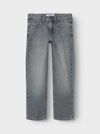 Straight Jeans- Light Grey Denim