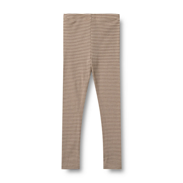 Wool Leggings Agi (Brown stripe)