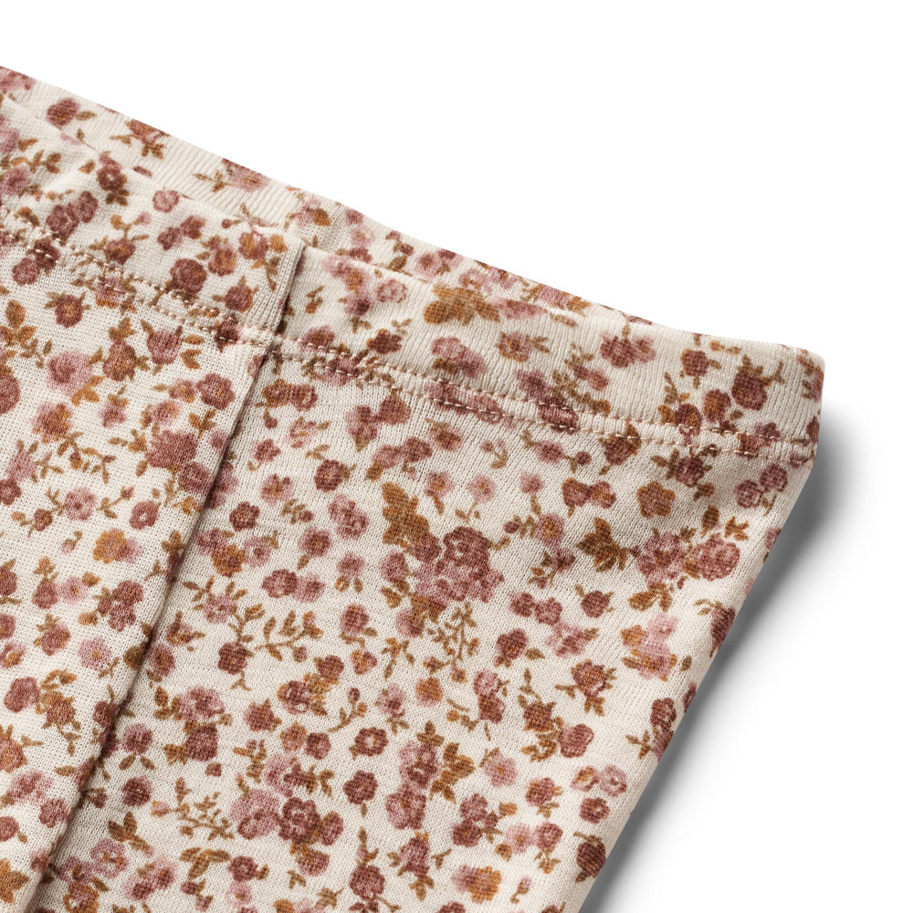 Wool Leggings Agi (rose flowers)