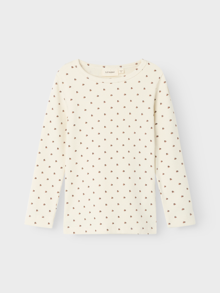 NMNLAGO KIM LS SLIM TOP LIL - Marihøneprint