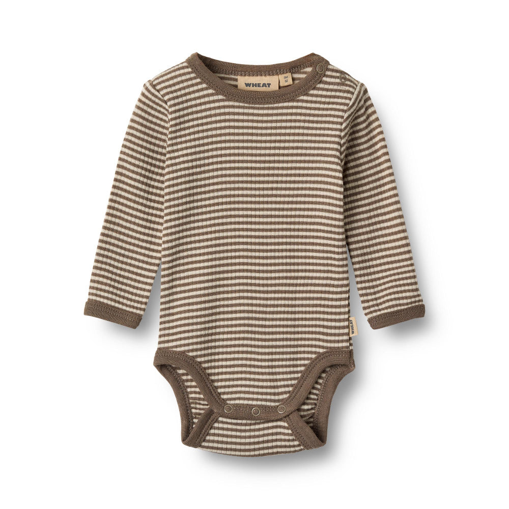 Wool Body L/S Lucca (Brown stripe)