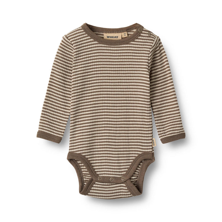 Wool Body L/S Lucca (Brown stripe)