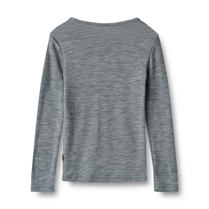 Wool T-Shirt L/S Alfie (Grey)