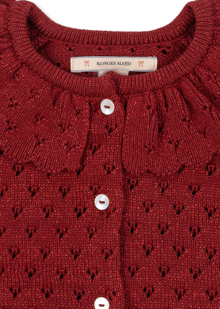 HOLIDAY KNIT CARDIGAN (Rød)