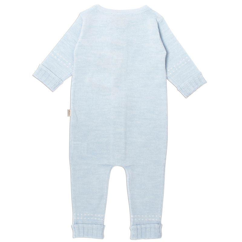 Lillelam - Ull heldress baby i merinoull – Himmelblå