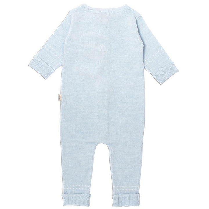 Lillelam - Ull heldress baby i merinoull – Himmelblå