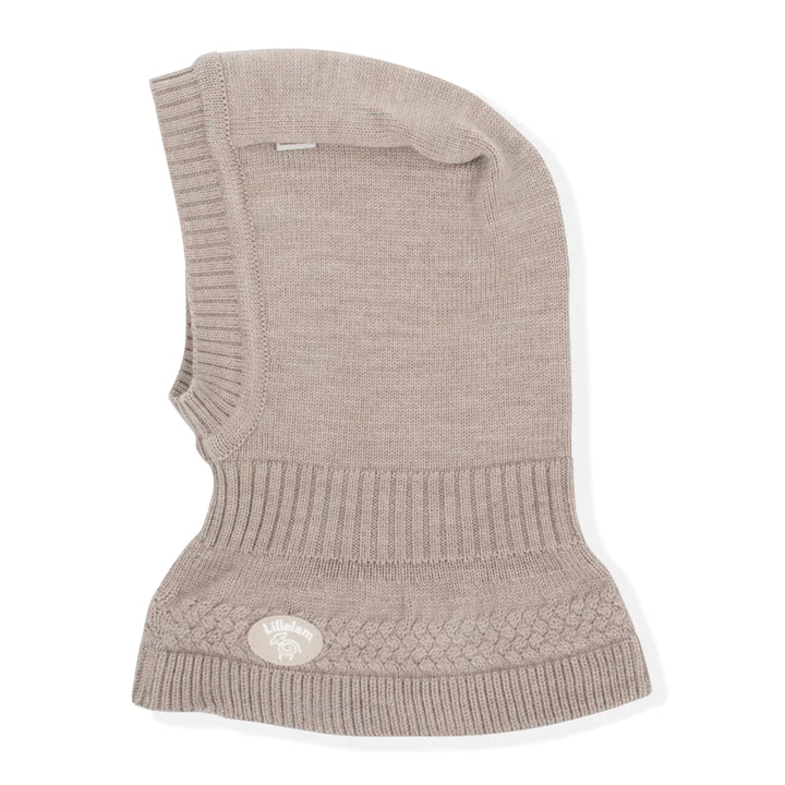 Lillelam - Balaclava i merinoull – Beige