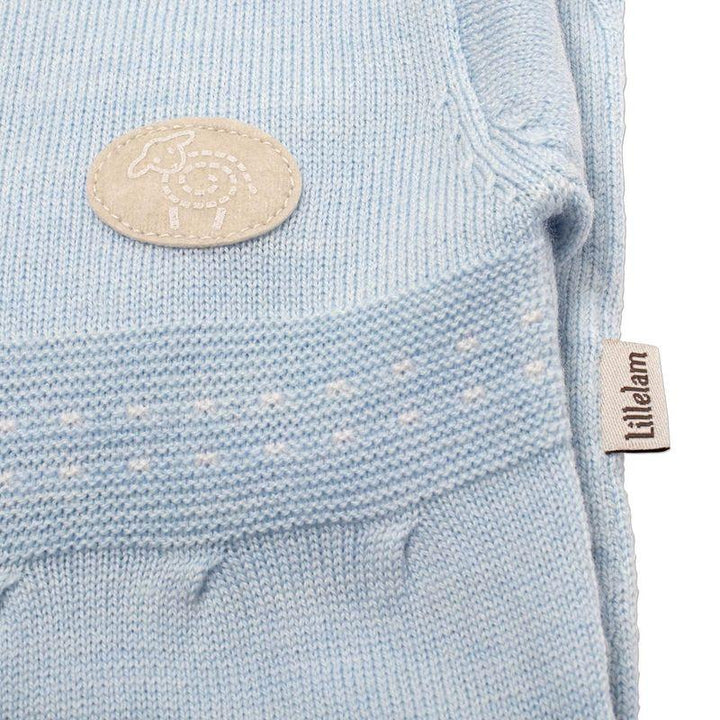 Lillelam - Ull heldress baby i merinoull – Himmelblå