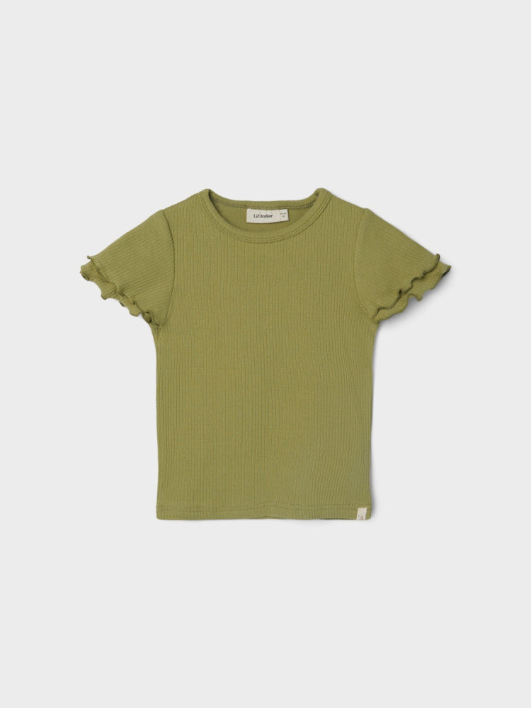 Helga slim top sage, Lil'Atelier