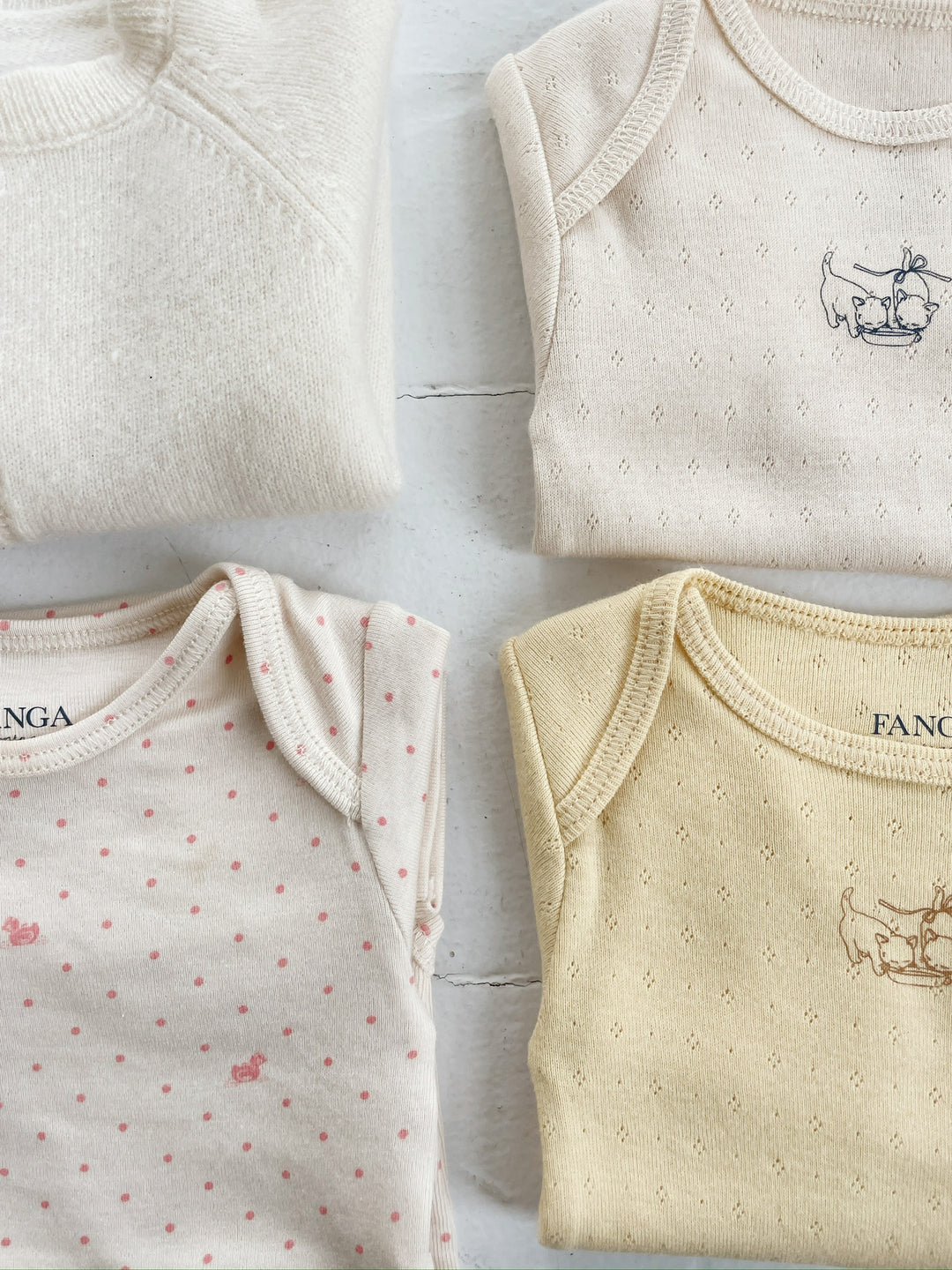 Fanga Fontana by Konges Sløjd – 2-pakning body Perla – Banana Crepe/Creole Pink