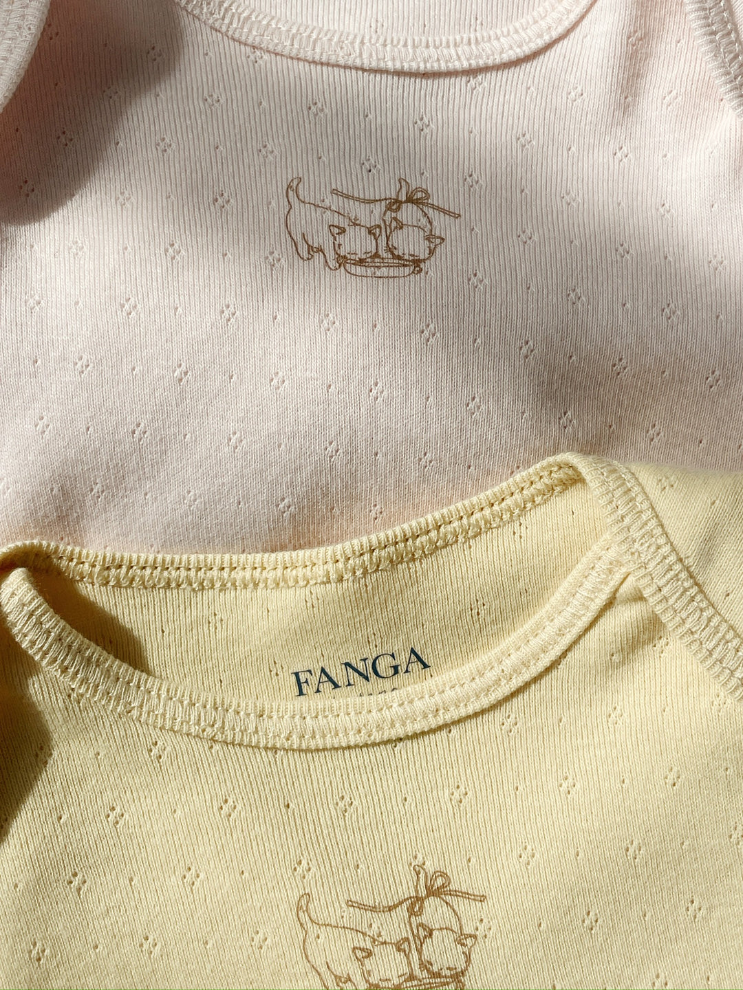 Fanga Fontana by Konges Sløjd – 2-pakning body Perla – Banana Crepe/Creole Pink
