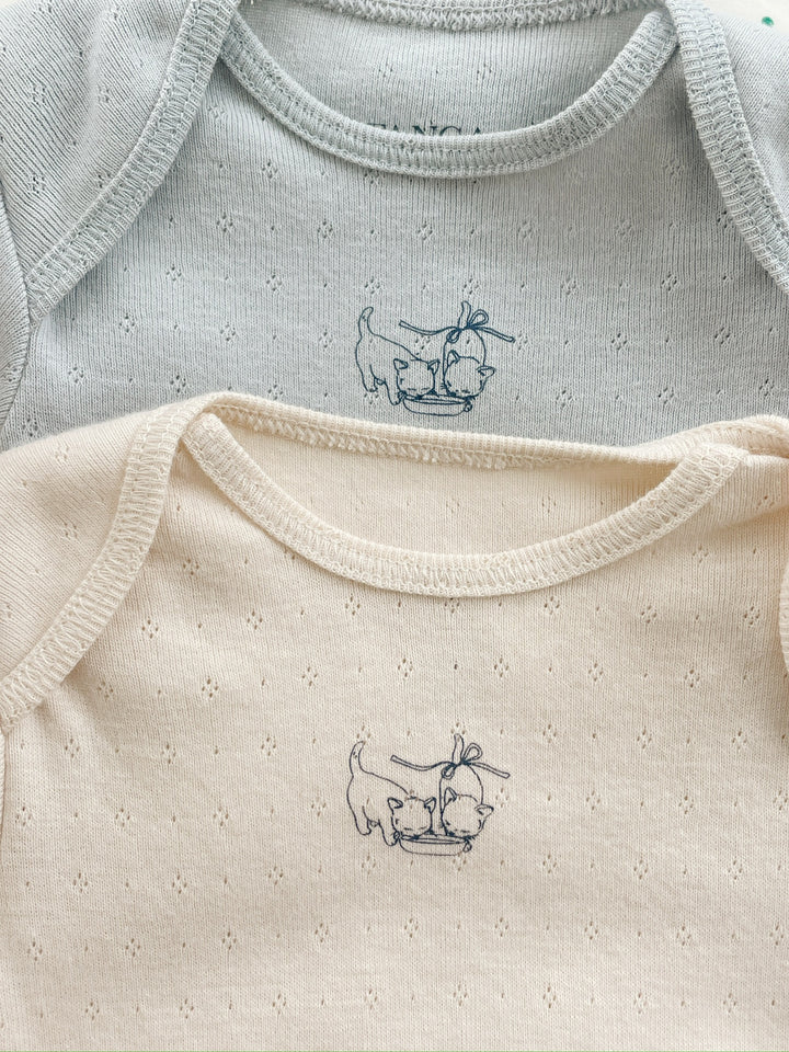 Fanga Fontana by Konges Sløjd – 2-pakning body Perla – Buttercream/Pearl Blue