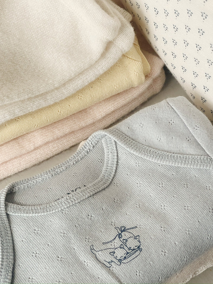 Fanga Fontana by Konges Sløjd – 2-pakning body Perla – Buttercream/Pearl Blue