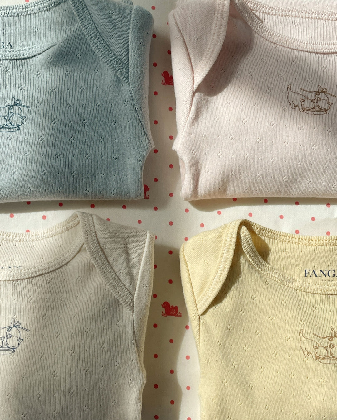 Fanga Fontana by Konges Sløjd – 2-pakning body Perla – Buttercream/Pearl Blue