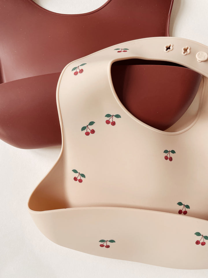 Konges Sløjd – 2-pakning silikonsmekke – Cherry/Mocca