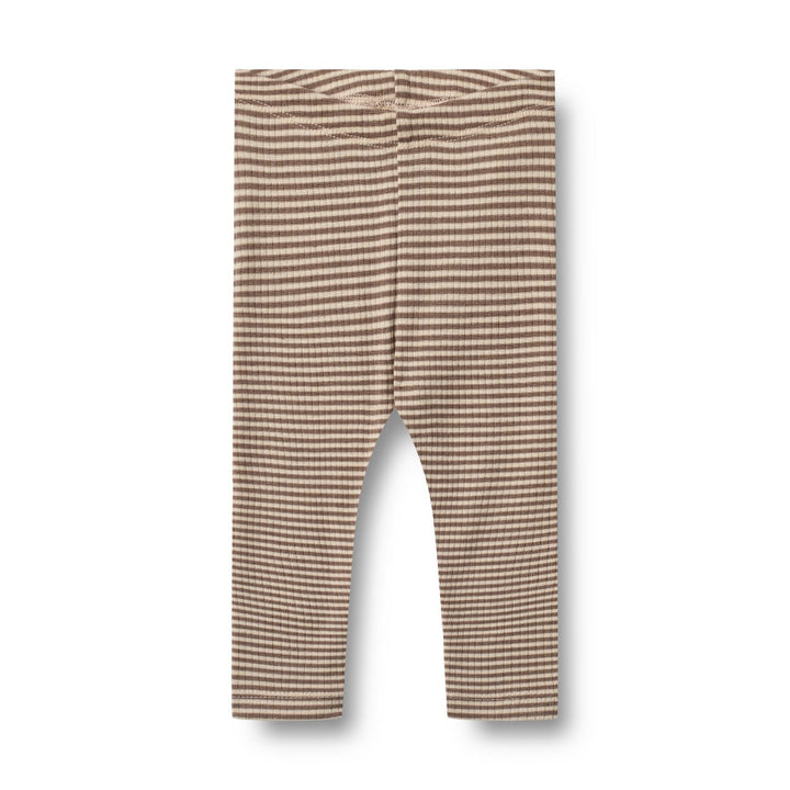 Wool Leggings Agi (brown stripes)
