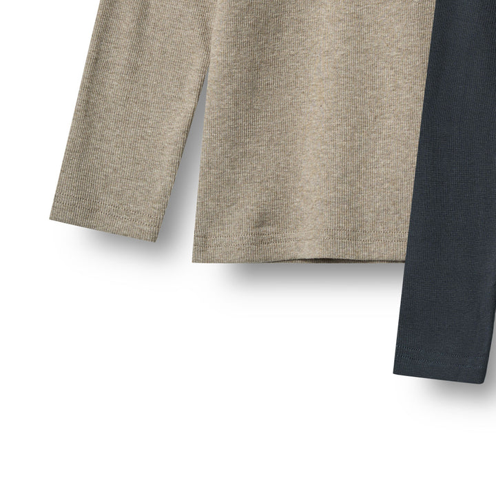 2pk Rib T-shirt L/S Stig