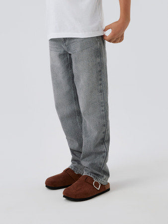 Straight Jeans- Light Grey Denim