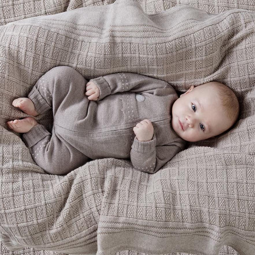Lillelam - Ull heldress baby i merinoull – Beige