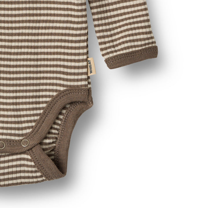 Wool Body L/S Lucca (Brown stripe)