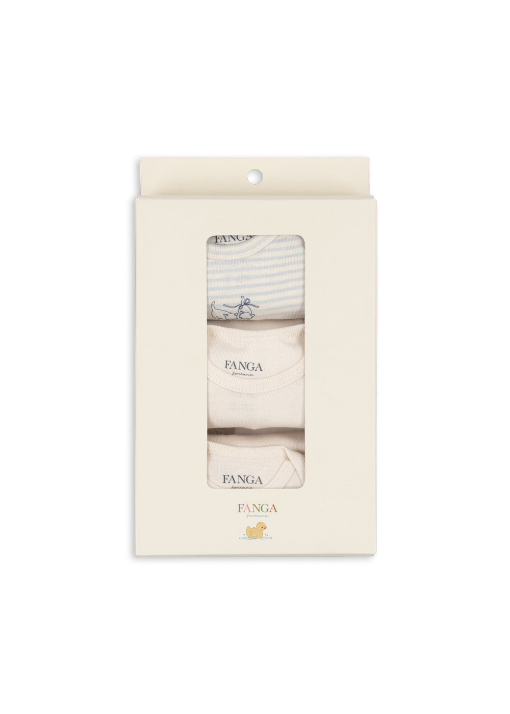 Fanga Fontana by Konges Sløjd – 3-pakning body Fio Stripe – Blue Mix