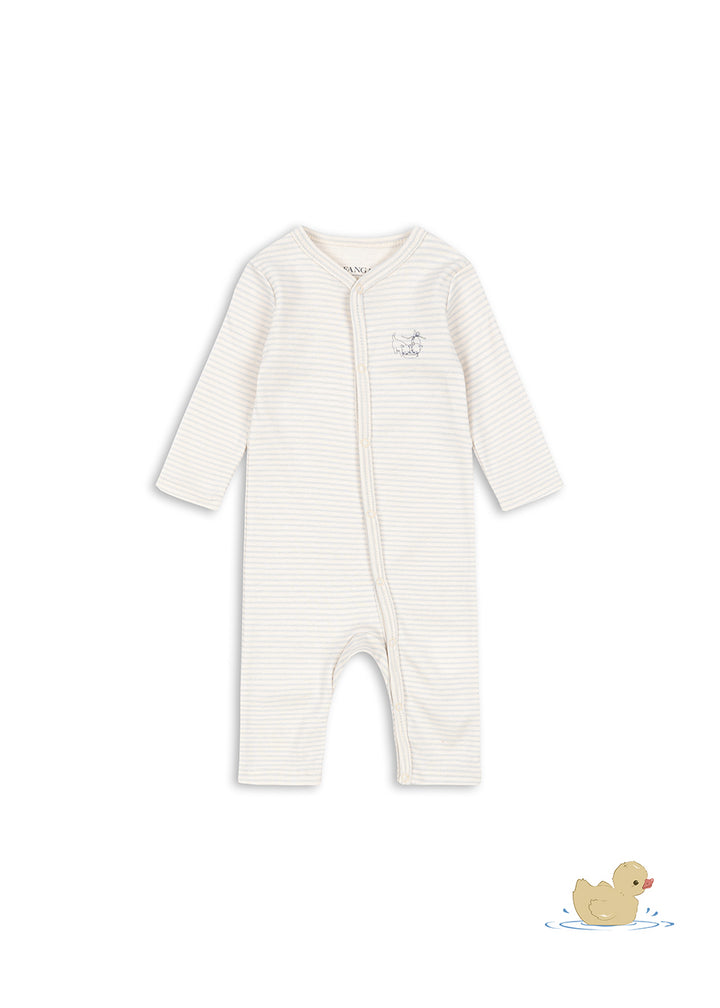 Fanga Fontana by Konges Sløjd – Sparkedress Fio – Tea Stripe Gray Dawn