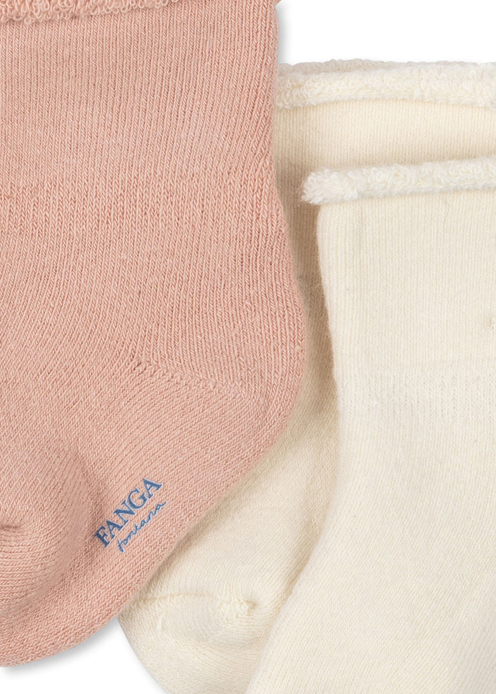 Fanga Fontana by Konges Sløjd – 2-pakning terrysokker Vicino – Cameo Rose
