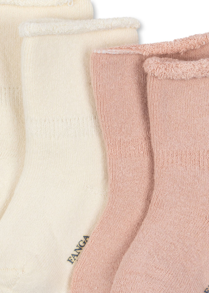 Fanga Fontana by Konges Sløjd – 2-pakning terrysokker Vicino – Cameo Rose
