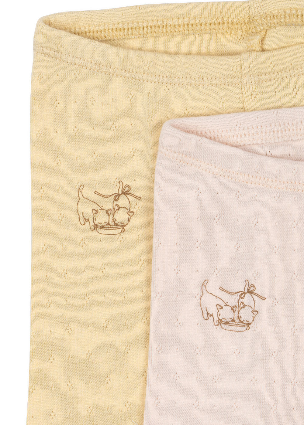 Fanga Fontana by Konges Sløjd – 2-pakning bukse Perla – Banana Crepe/Creole Pink
