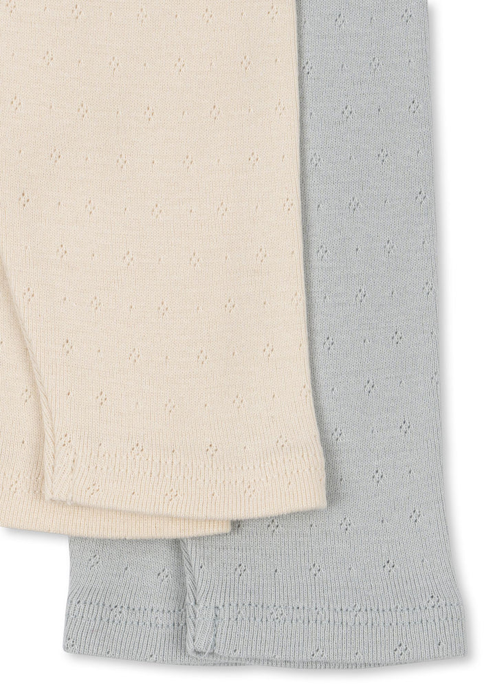 Fanga Fontana by Konges Sløjd – 2-pakning bukse Perla – Buttercream/Pearl Blue