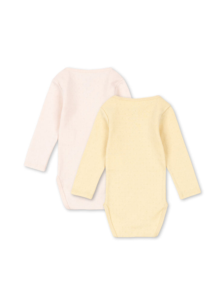 Fanga Fontana by Konges Sløjd – 2-pakning body Perla – Banana Crepe/Creole Pink