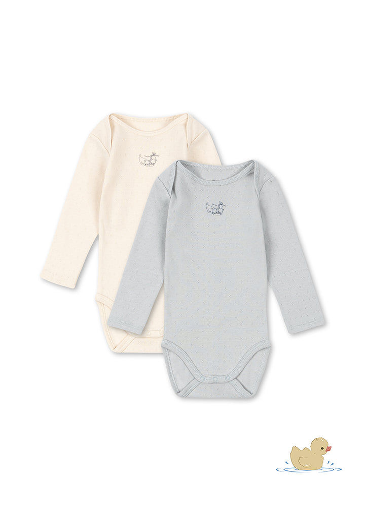 Fanga Fontana by Konges Sløjd – 2-pakning body Perla – Buttercream/Pearl Blue