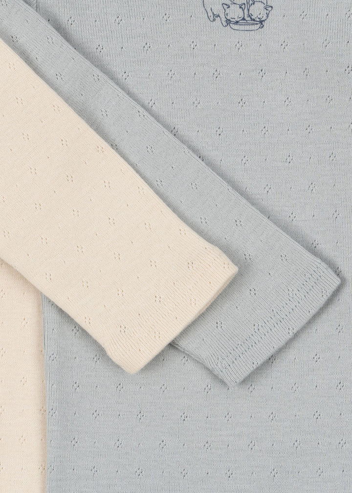 Fanga Fontana by Konges Sløjd – 2-pakning body Perla – Buttercream/Pearl Blue