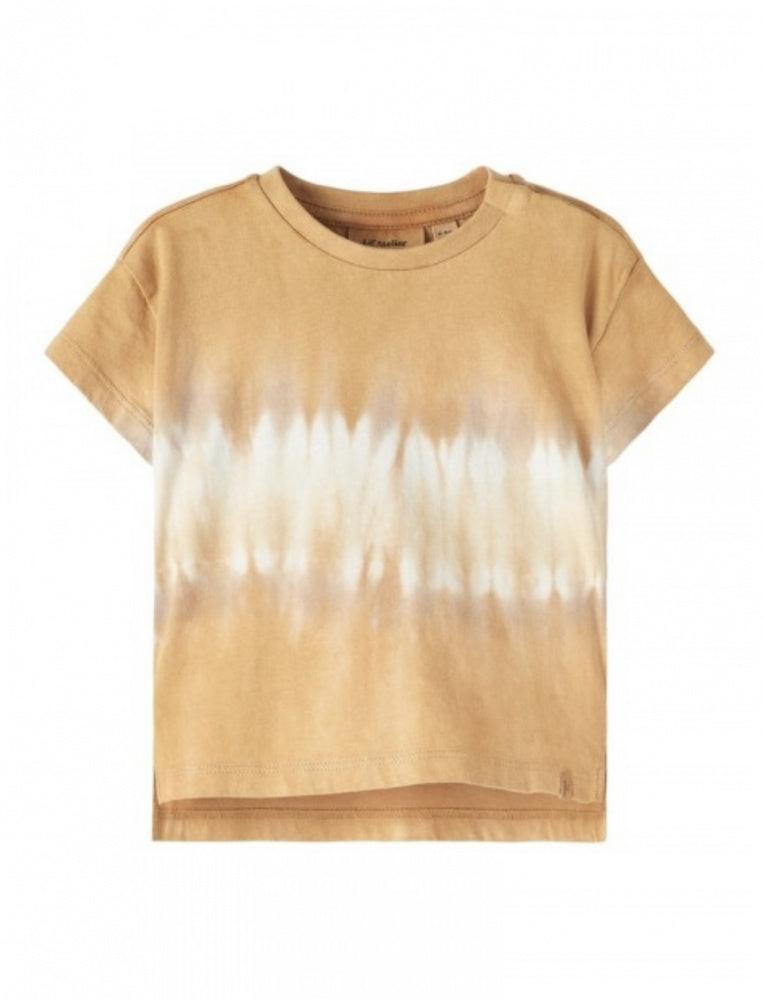 Lil Atelier Halfred boxy top iced coffee