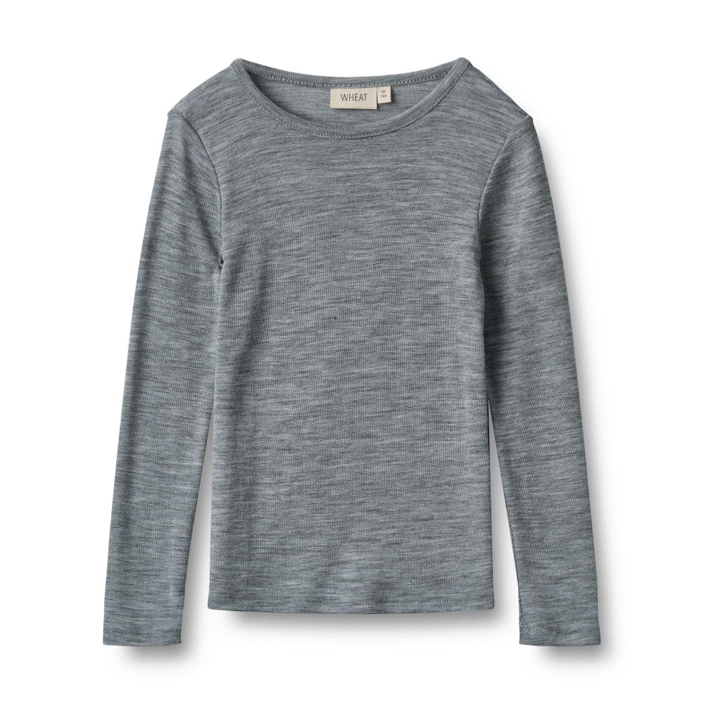 Wool T-Shirt L/S Alfie (Grey)
