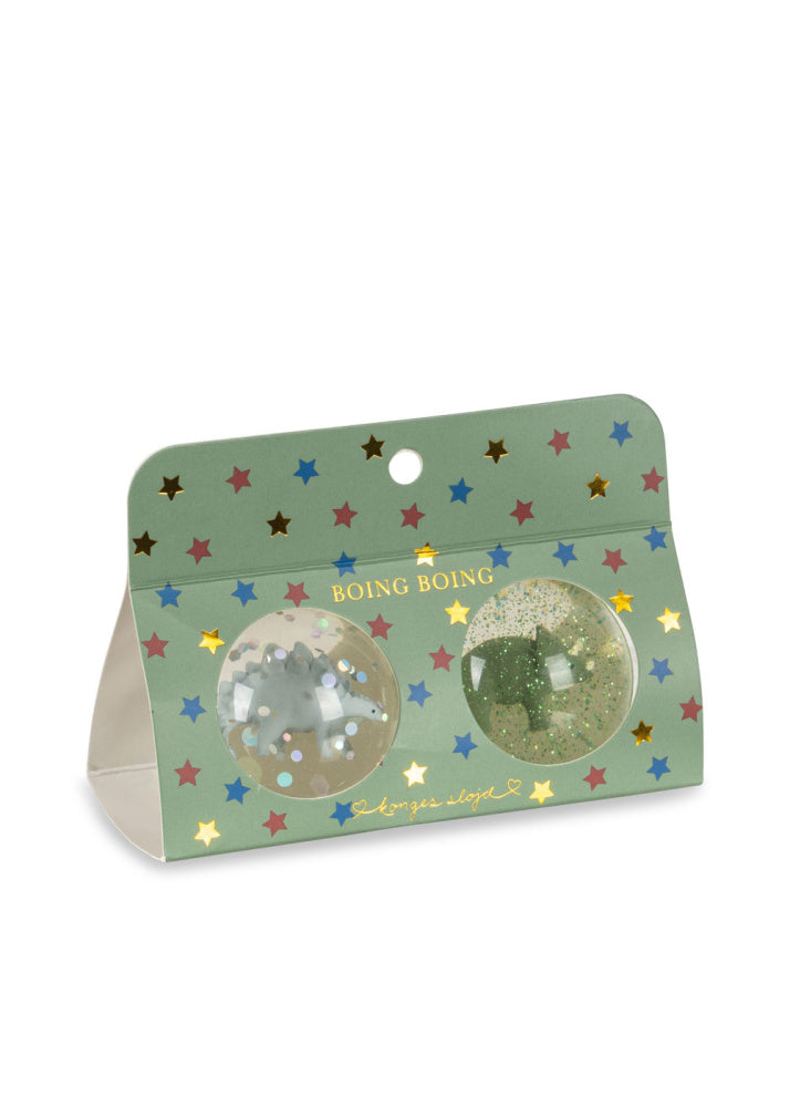 Konges Sløjd Gjennomsiktig Sprettball med 3D-figurer og Glitter &amp;